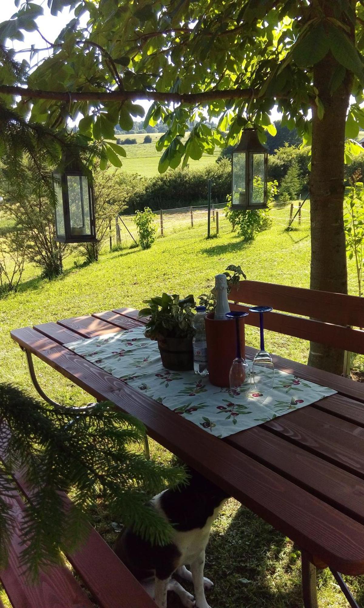 Ferienwohnung Am Hochrhoener Andenhausen Buitenkant foto
